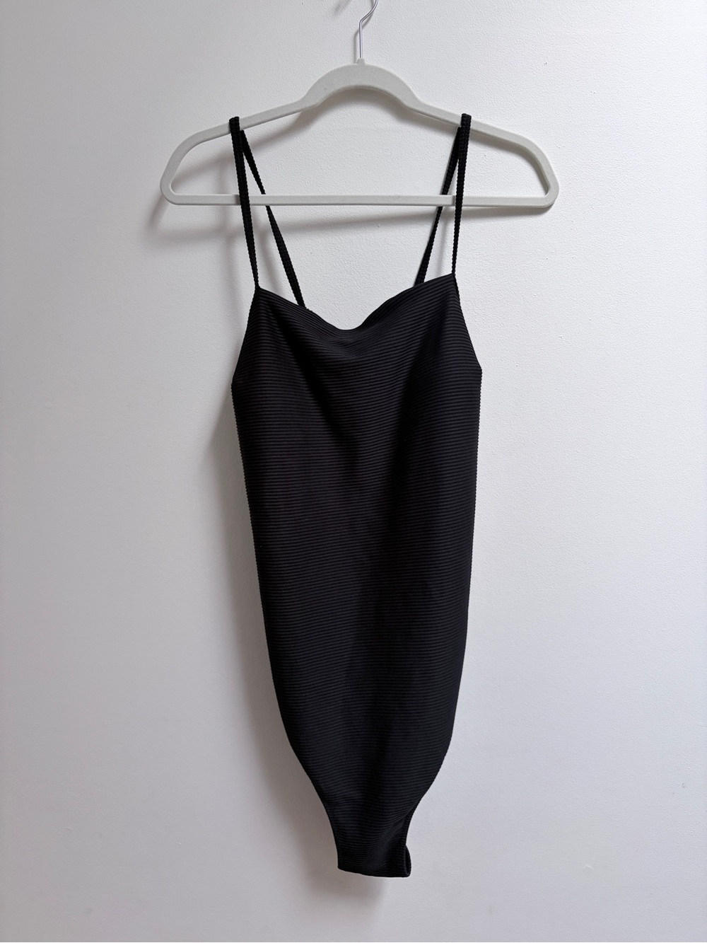 Women's Black Ribbed Bathing Suit Size XXL - New With Tags